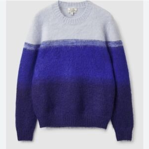 COS Blue Gradient Soft Mohair Wool Sweater Size Large